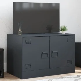 TV-Möbel aus anthrazitgrauem Stahl 67x39x44 cm von vidaXL, TV-Möbel - Ref: Foro24-841635, Preis: 60,69 €, Rabatt: %