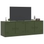 TV-Möbel, 2 Einheiten, Oliven-Grün, aus Stahl, 67x39x44 cm. von vidaXL, TV-Möbel - Ref: Foro24-841640, Preis: 121,65 €, Rabat...