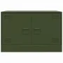 Muebles para TV 2 unidades acero verde oliva 67x39x44 cm by vidaXL, TV Furniture - Ref: Foro24-841640, Price: 120,36 €, Disco...