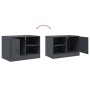 TV-Möbel, 2 Einheiten, anthrazitgraues Stahl, 67x39x44 cm. von vidaXL, TV-Möbel - Ref: Foro24-841696, Preis: 108,51 €, Rabatt: %
