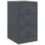 Nachttisch aus anthrazitgrauem Stahl, 34,5x39x62 cm. von vidaXL, Nachttische - Ref: Foro24-841779, Preis: 87,47 €, Rabatt: %