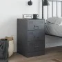 Nachttisch aus anthrazitgrauem Stahl, 34,5x39x62 cm. von vidaXL, Nachttische - Ref: Foro24-841779, Preis: 87,47 €, Rabatt: %