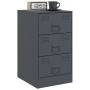 Mesita de noche acero gris antracita 34,5x39x62 cm de vidaXL, Mesitas de noche - Ref: Foro24-841779, Precio: 88,35 €, Descuen...