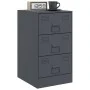 Nachttisch aus anthrazitgrauem Stahl, 34,5x39x62 cm. von vidaXL, Nachttische - Ref: Foro24-841779, Preis: 87,47 €, Rabatt: %