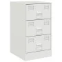 Nachttisch aus weißem Stahl 34,5x39x62 cm von vidaXL, Nachttische - Ref: Foro24-841785, Preis: 77,84 €, Rabatt: %