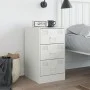Nachttisch aus weißem Stahl 34,5x39x62 cm von vidaXL, Nachttische - Ref: Foro24-841785, Preis: 77,84 €, Rabatt: %