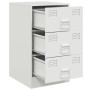 Mesita de noche acero blanco 34,5x39x62 cm de vidaXL, Mesitas de noche - Ref: Foro24-841785, Precio: 78,60 €, Descuento: %