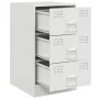 Nachttisch aus weißem Stahl 34,5x39x62 cm von vidaXL, Nachttische - Ref: Foro24-841785, Preis: 77,84 €, Rabatt: %