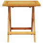 Tumbona con cojín y mesa madera maciza de acacia by vidaXL, Loungers - Ref: Foro24-3206362, Price: 268,80 €, Discount: %