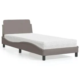 Bed with taupe gray fabric mattress 80x200 cm by vidaXL, Beds and slatted bases - Ref: Foro24-3208288, Price: 233,11 €, Disco...