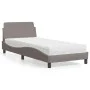 Bed with taupe gray fabric mattress 80x200 cm by vidaXL, Beds and slatted bases - Ref: Foro24-3208288, Price: 233,11 €, Disco...