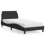 Cama con colchón terciopelo negro 90x200 cm de vidaXL, Camas y somieres - Ref: Foro24-3208333, Precio: 252,78 €, Descuento: %