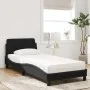 Cama con colchón terciopelo negro 90x200 cm de vidaXL, Camas y somieres - Ref: Foro24-3208333, Precio: 252,78 €, Descuento: %