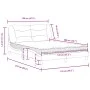 Bed with taupe gray fabric mattress 120x200 cm by vidaXL, Beds and slatted bases - Ref: Foro24-3208524, Price: 391,80 €, Disc...