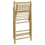 Faltbare Bistrostühle mit Kissen, 6 Stück, weiß-cremefarbenes Bambus von vidaXL, Gartenstühle - Ref: Foro24-3208924, Preis: 3...