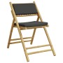 Faltbare Bistrostühle mit Kissen, 6 Stück, dunkelgrauer Bambus. von vidaXL, Gartenstühle - Ref: Foro24-3208926, Preis: 340,60...