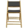 Sillas de bistro plegables con cojines 6 uds bambú gris oscuro by vidaXL, Garden chairs - Ref: Foro24-3208926, Price: 340,60 ...