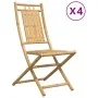 Sillas de jardín plegables 4 unidades bambú 46x66x99 cm de vidaXL, Sillas de jardín - Ref: Foro24-3278511, Precio: 291,90 €, ...
