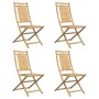 Sillas de jardín plegables 4 unidades bambú 46x66x99 cm by vidaXL, Garden chairs - Ref: Foro24-3278511, Price: 277,14 €, Disc...