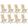 Sillas de jardín plegables 8 unidades bambú 46x66x99 cm de vidaXL, Sillas de jardín - Ref: Foro24-3278513, Precio: 628,41 €, ...