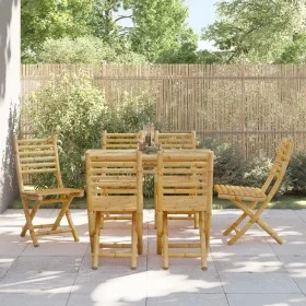 Faltbare Gartenstühle, 6 Stück, Bambus, 43x54x88 cm. von vidaXL, Gartenstühle - Ref: Foro24-3278518, Preis: 401,71 €, Rabatt: %