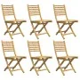 Sillas de jardín plegables 6 unidades bambú 43x54x88 cm de vidaXL, Sillas de jardín - Ref: Foro24-3278518, Precio: 401,67 €, ...