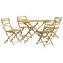 5-piece bamboo garden dining set by vidaXL, Garden sets - Ref: Foro24-3278530, Price: 349,40 €, Discount: %