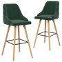 Küchenhocker 2 Einheiten dunkelgrüner Samt von vidaXL, Küchenhocker - Ref: Foro24-289465, Preis: 178,17 €, Rabatt: %