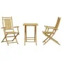 Juego de mesa y sillas de jardín 3 piezas bambú de vidaXL, Conjuntos de jardín - Ref: Foro24-3278526, Precio: 222,16 €, Descu...