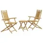 Juego de mesa y sillas de jardín 3 piezas bambú de vidaXL, Conjuntos de jardín - Ref: Foro24-3278532, Precio: 205,48 €, Descu...