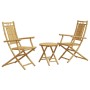 Juego de mesa y sillas de jardín 3 piezas bambú von vidaXL, Gartensets - Ref: Foro24-3278532, Preis: 205,93 €, Rabatt: %