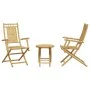 Juego de mesa y sillas de jardín 3 piezas bambú de vidaXL, Conjuntos de jardín - Ref: Foro24-3278532, Precio: 205,48 €, Descu...