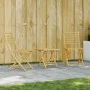 3-teiliges Set aus Bambus-Gartentisch und -stühlen von vidaXL, Gartensets - Ref: Foro24-3278524, Preis: 172,30 €, Rabatt: %