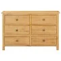 Solid oak wood chest of drawers 105x33.5x73 cm by vidaXL, Drawers - Ref: Foro24-289196, Price: 390,27 €, Discount: %