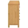 Solid oak wood chest of drawers 105x33.5x73 cm by vidaXL, Drawers - Ref: Foro24-289196, Price: 390,27 €, Discount: %