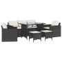 Set de sofás de jardín 6 piezas y cojines ratán sintético negro by vidaXL, Garden sets - Ref: Foro24-3213548, Price: 469,41 €...