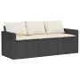 Set de sofás de jardín 6 piezas y cojines ratán sintético negro by vidaXL, Garden sets - Ref: Foro24-3213548, Price: 497,79 €...