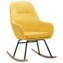 Senfgelber Schaukelstuhl aus Stoff von vidaXL, Schaukelstühle - Ref: Foro24-289544, Preis: 178,92 €, Rabatt: %