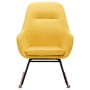 Senfgelber Schaukelstuhl aus Stoff von vidaXL, Schaukelstühle - Ref: Foro24-289544, Preis: 181,46 €, Rabatt: %