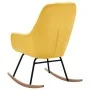 Senfgelber Schaukelstuhl aus Stoff von vidaXL, Schaukelstühle - Ref: Foro24-289544, Preis: 178,92 €, Rabatt: %