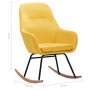Senfgelber Schaukelstuhl aus Stoff von vidaXL, Schaukelstühle - Ref: Foro24-289544, Preis: 181,46 €, Rabatt: %