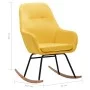 Senfgelber Schaukelstuhl aus Stoff von vidaXL, Schaukelstühle - Ref: Foro24-289544, Preis: 178,92 €, Rabatt: %