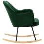 Silla de comedor de terciopelo verde oscuro de vidaXL, Mecedoras - Ref: Foro24-289520, Precio: 105,08 €, Descuento: %