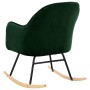 Dark Green Velvet Dining Chair by vidaXL, Rocking chairs - Ref: Foro24-289520, Price: 118,08 €, Discount: %