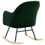 Silla de comedor de terciopelo verde oscuro de vidaXL, Mecedoras - Ref: Foro24-289520, Precio: 105,08 €, Descuento: %