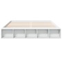 White engineered wood bed frame 200x200 cm by vidaXL, Beds and slatted bases - Ref: Foro24-3280538, Price: 163,40 €, Discount: %