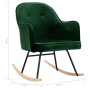 Dark Green Velvet Dining Chair by vidaXL, Rocking chairs - Ref: Foro24-289520, Price: 118,08 €, Discount: %