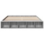 Estructura de cama madera de ingeniería gris Sonoma 180x200 cm de vidaXL, Camas y somieres - Ref: Foro24-3280550, Precio: 151...