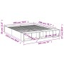 Estructura de cama madera de ingeniería gris Sonoma 180x200 cm de vidaXL, Camas y somieres - Ref: Foro24-3280550, Precio: 151...
