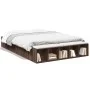 Oak brown engineered wood bed frame 150x200 cm by vidaXL, Beds and slatted bases - Ref: Foro24-3280565, Price: 172,99 €, Disc...